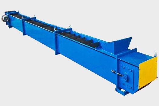 Конвейер ленточно-скребковый