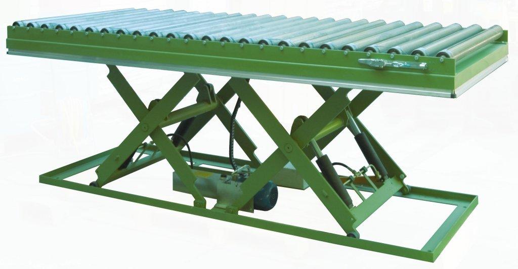 Ножничный подъемник с рольгангом