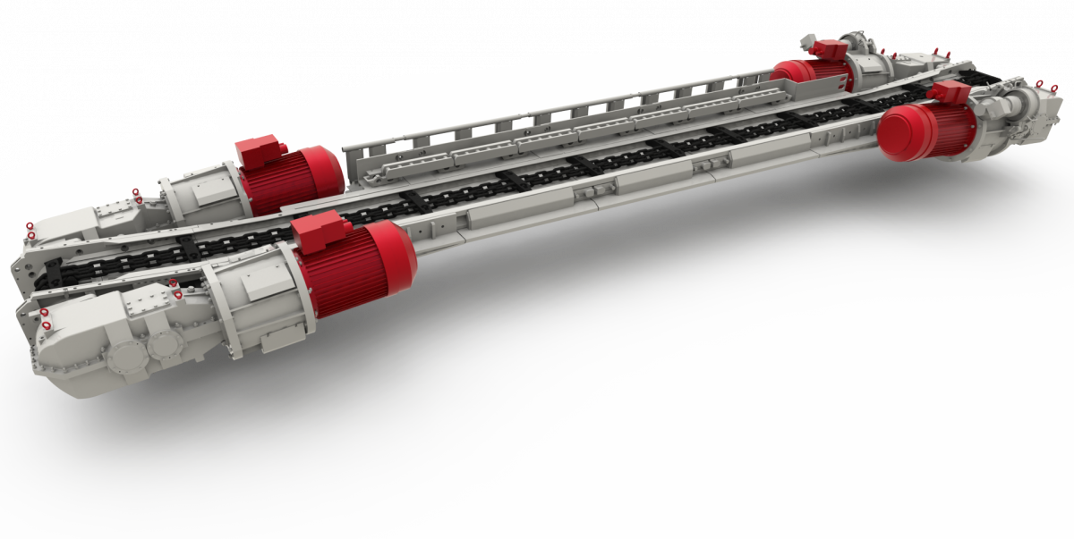 Скребковый забойный конвейер СПЦ